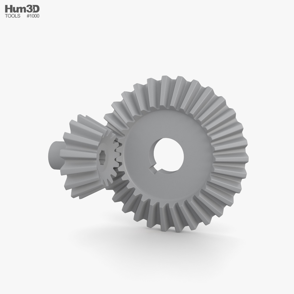 bevel-gear - download free 3D model by trannam - Cad Crowd
