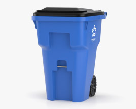 Большой мусорный контейнер 3D модель