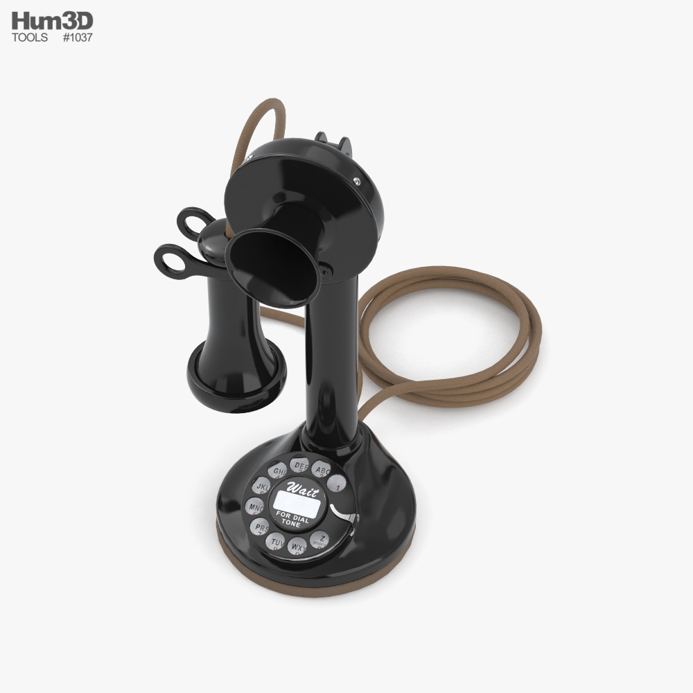 Teléfono antiguo candelabro Modelo 3D $29 - .unknown .max .stl