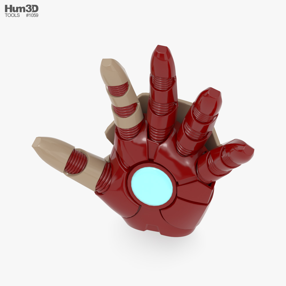 Gant d'Iron Man Modèle 3D - Télécharger Vêtements on
