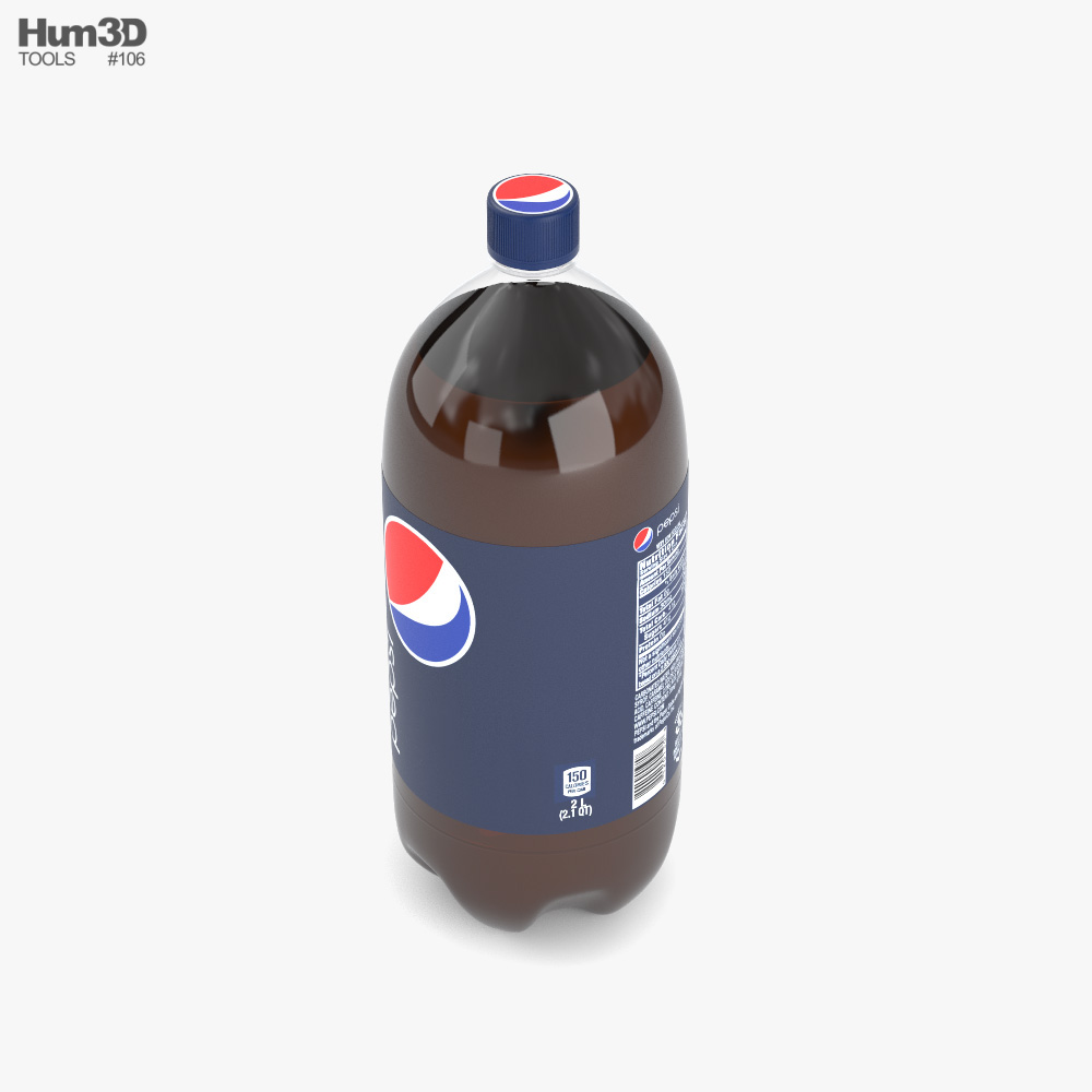 Pepsi Botella 2L Modelo 3D - Descargar Alimentos on