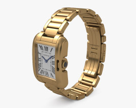 Cartier 18K 손목시계 3D 모델 