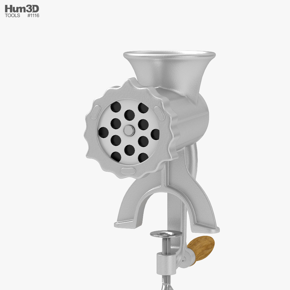 Hand Meat Grinder 3D model - Download Life and Leisure on