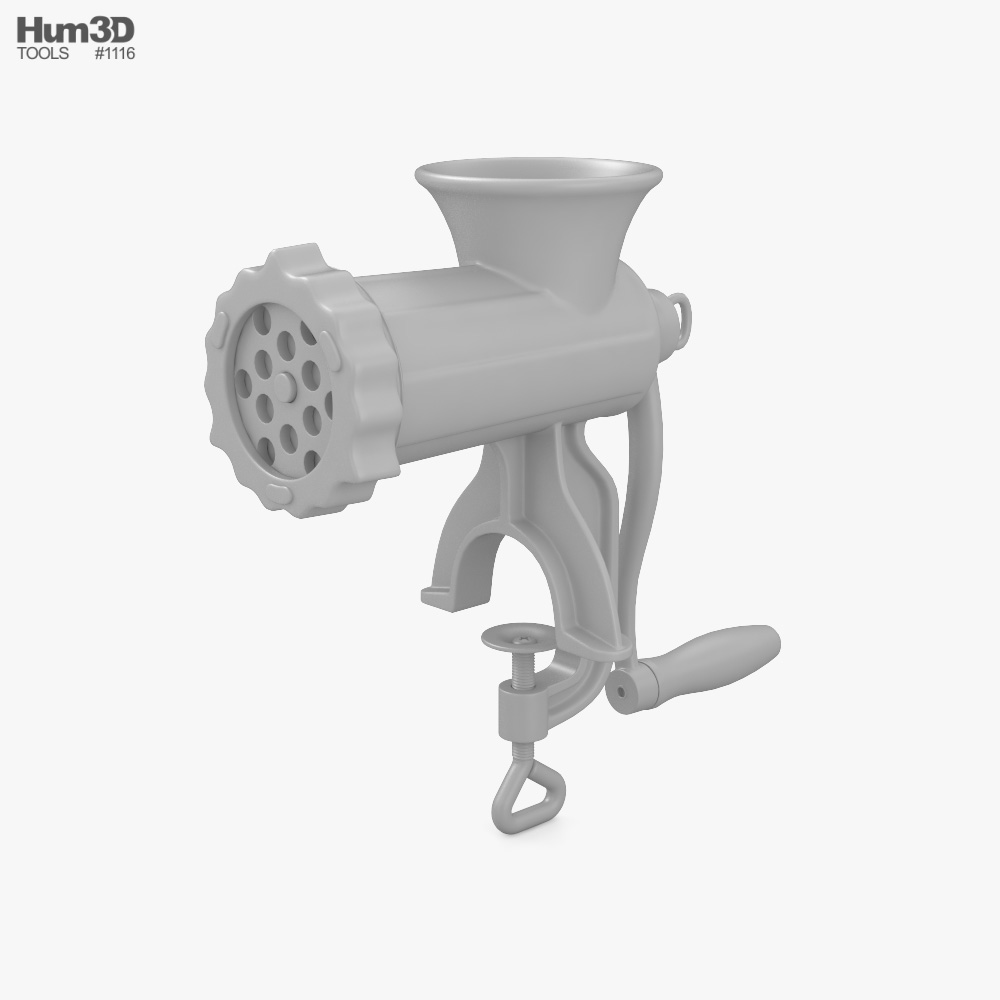 Molino de carne, 3D CAD Model Library