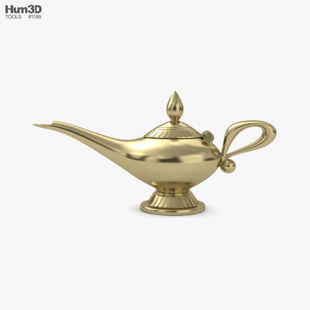 Lampada di Aladino Modello 3D - Scarica Oggetti di Vita on