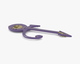 Prince Guitar Purple Rain 3D model