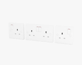 Switch And Socket Type G UK 3D model