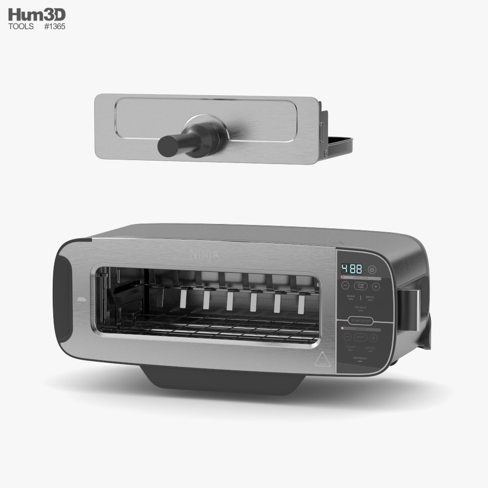 Ninja FoodI Flip Toaster 3D model - Download Electronics on