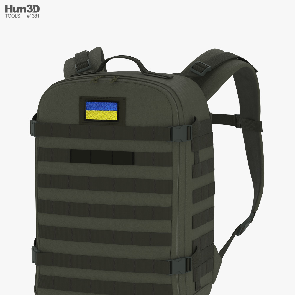 Mochila militar ucraniano Modelo 3D - Descargar Ropa on