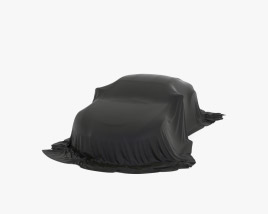 Car Cover Black Coupe Modello 3D