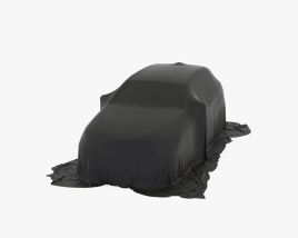 Car Cover Black Hatchback 3D model
