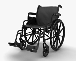 Инвалидная коляска 3D модель