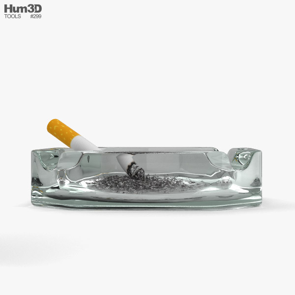 Ashtray 3D model - Download Life and Leisure on