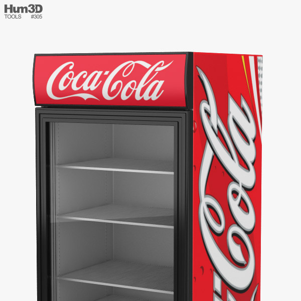 Coca-Cola Fridge 3D model - Download Life and Leisure on