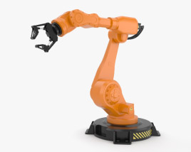 Braço de Robô Industrial Modelo 3d