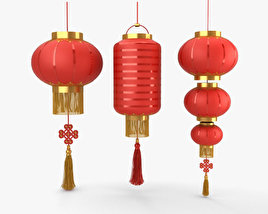 Lanterna cinese Modello 3D