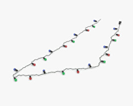 Luci della stringa di Natale Modello 3D
