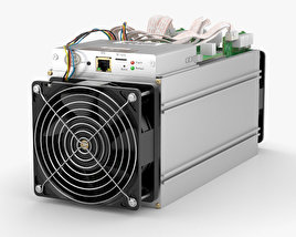 Antminer Cryptocurrency Mining Hardware 3D model