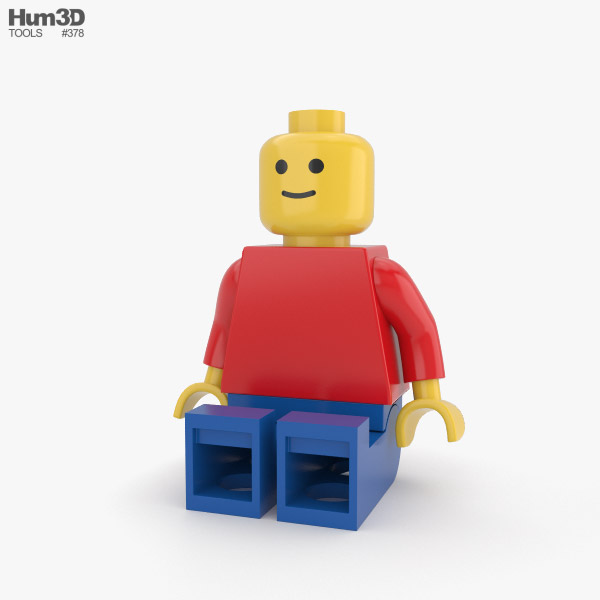 Lego Man 3D model - Download Characters on