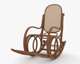 Chaise à Bascule Modèle 3D