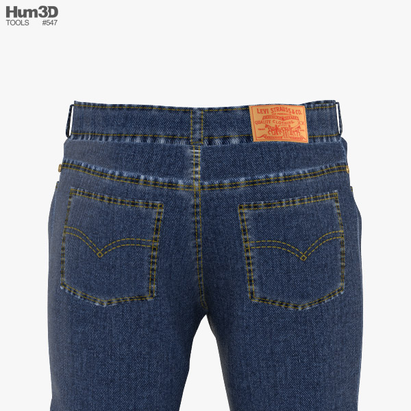 Jeans 3D model - Download Clothes on