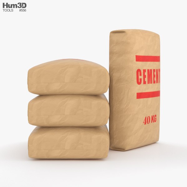 OBJ file cement bag 3d 🚧・3D printing idea to download・Cults