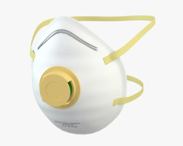 Maschera Respiratore N95 Modello 3D