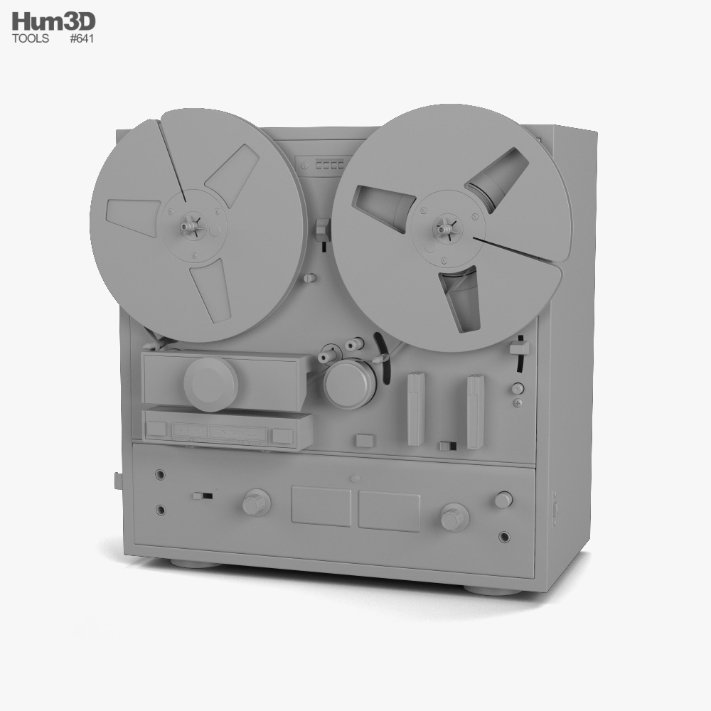 Reel-to-Reel Player 3D model - Download Electronics on