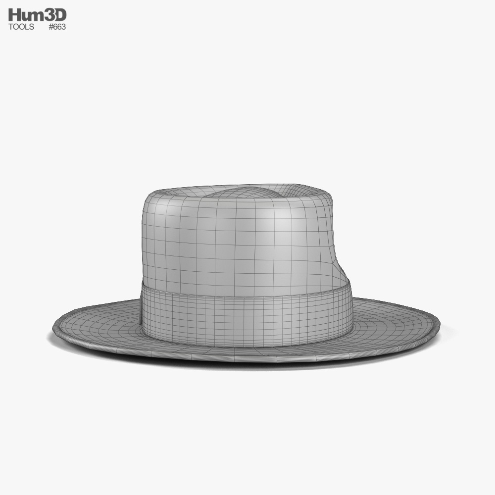 Sombrero de copa alta Modelo 3D - Descargar Ropa on