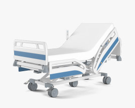 Лікарняне ліжко 3D модель