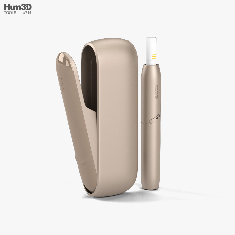 360 view of IQOS 3 Duo Electronic Cigarette 3D model - 3DModels store