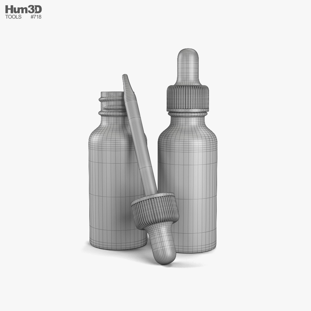 Dropper Bottle 3D model - Download Life and Leisure on