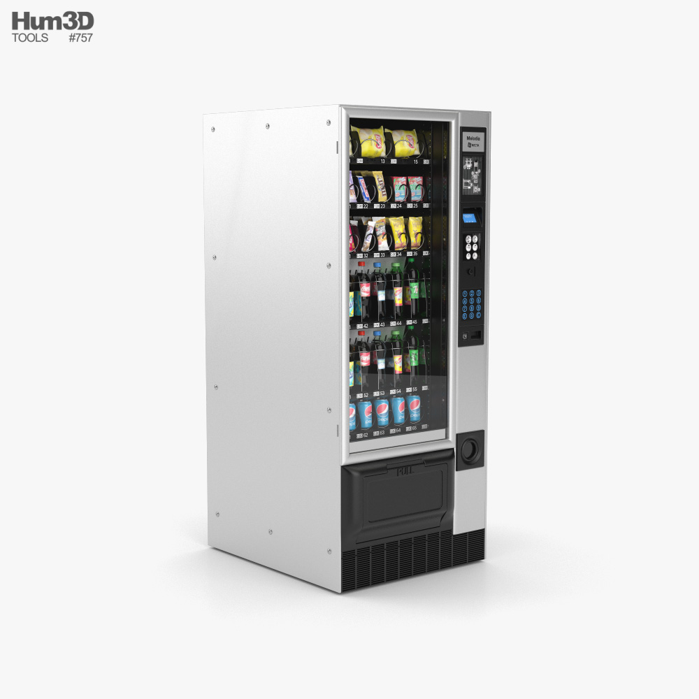 Snack- und Getränkeautomat 3D-Modell - Herunterladen Sonstiges on