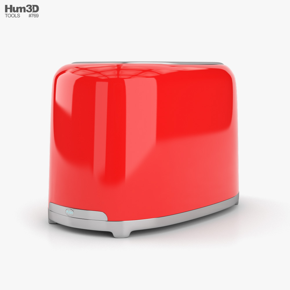 Contemporary Glass Toaster, 3D CAD Model Library