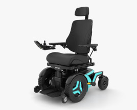 Инвалидная коляска с электроприводом 3D модель