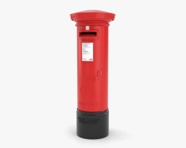 Лондонский почтовый ящик 3D модель