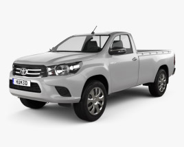 Toyota Hilux Cabina Simple SR 2018 Modelo 3D