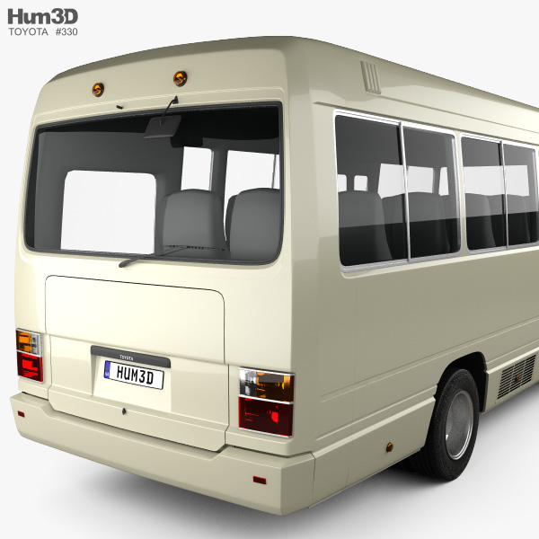 3D model TOYOTA COASTER VR / AR / low-poly