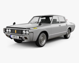 Toyota Crown sedan 1971 3D-Modell