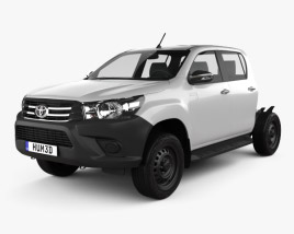 Toyota Hilux Double Cab Chassis 2018 3D model