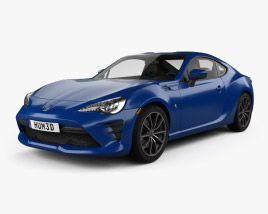 Toyota GT86 US-spec with HQ interior 2016 3D model