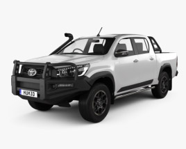 Toyota Hilux Cabine Dupla Rugged 2023 Modelo 3d