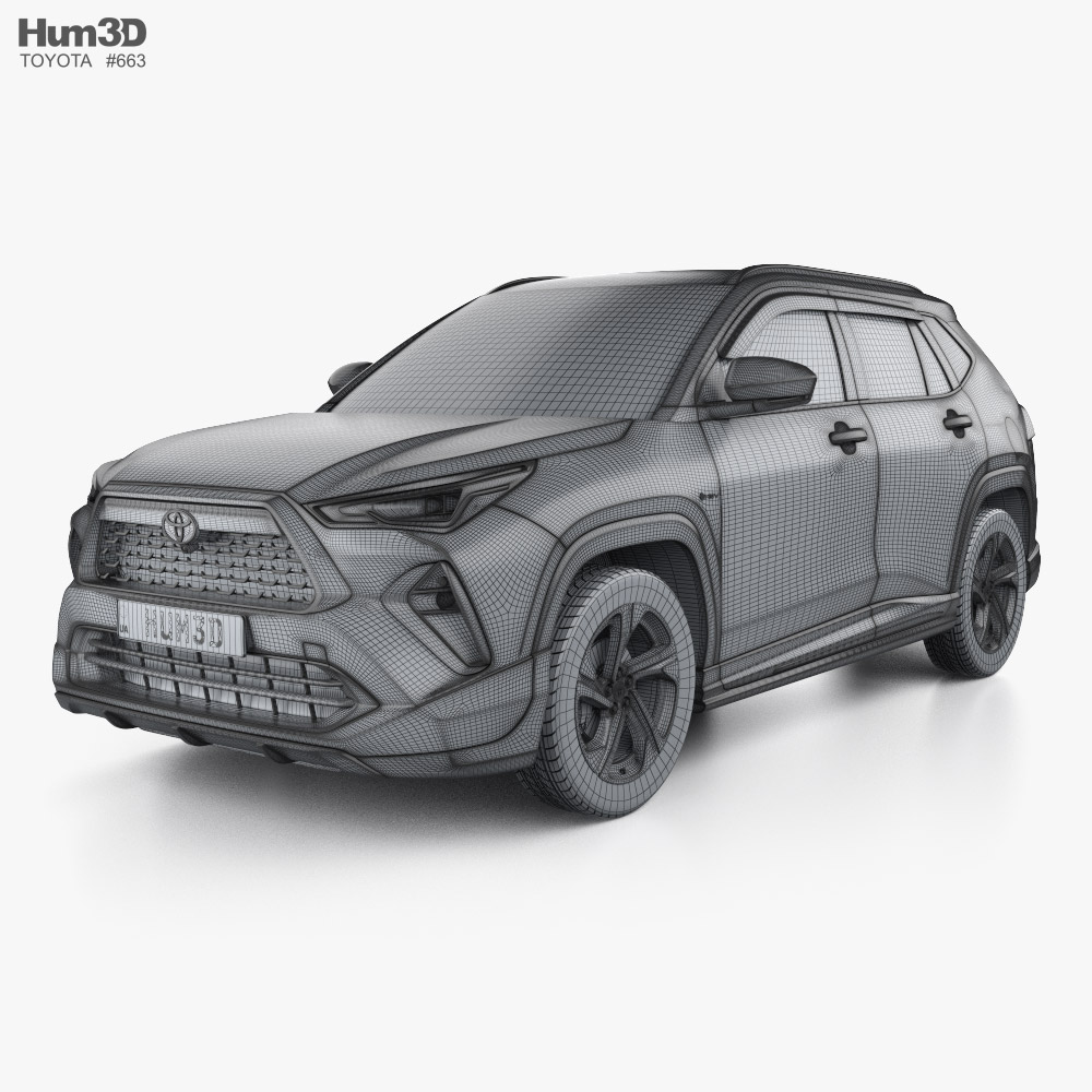 Toyota Yaris Cross S Hybrid GR Parts 2024 3D model - Download Vehicles on