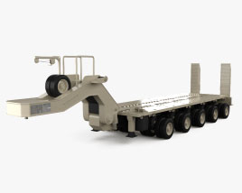 M1000 Heavy Equipment Transport Полуприцеп 2013 3D модель