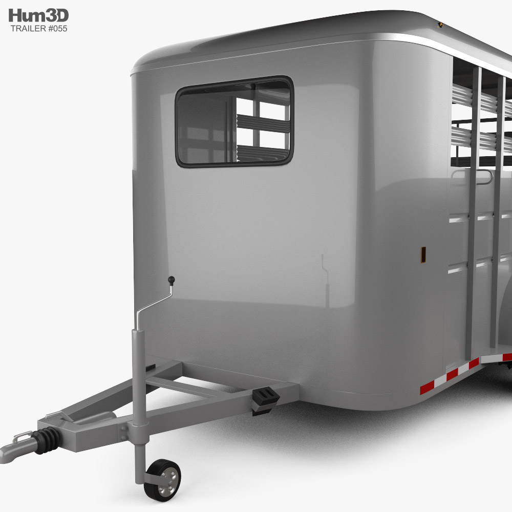 Generic Horse Car Trailer 2024 3D model Download Vehicles on
