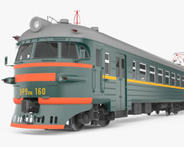 ER9PK-160-SL Suburban train 3D model