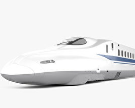 Высокоскоростной электропоезд серии N700 Синкансэн 3D модель