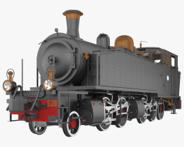 Train des Pignes CP E211 Locomotive Modèle 3D