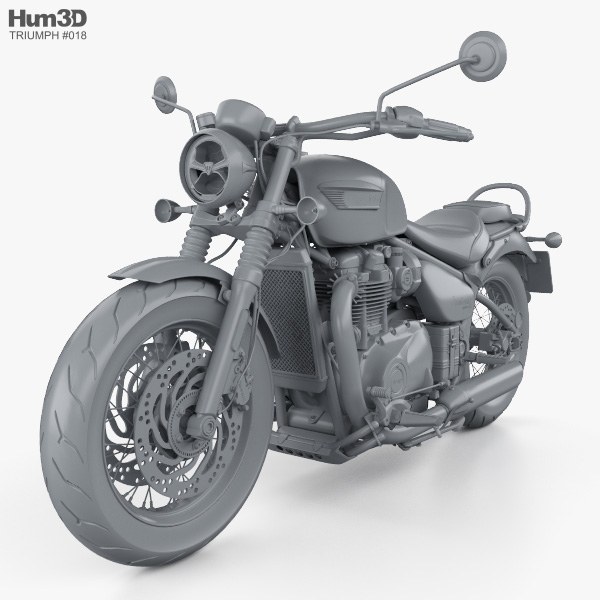 triumph bonneville speedmaster 2018 3D Model in Motorcycle 3DExport