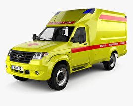 UAZ Profi Ambulance 2019 3D model